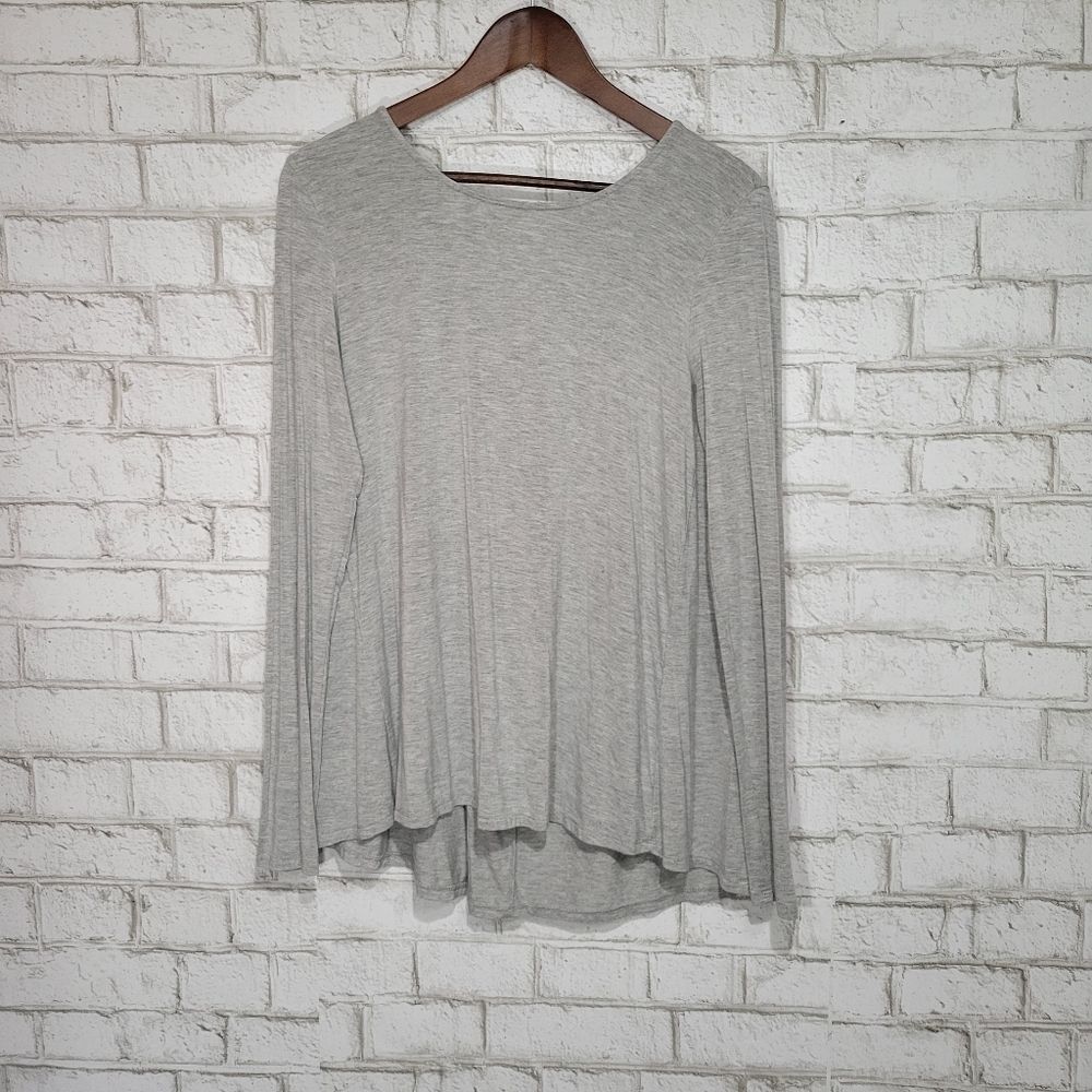BKE red open‎ back long sleeve top